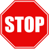 Señal de stop en holandés