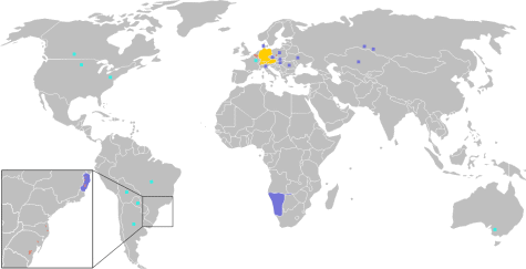 Mapa de alemán
