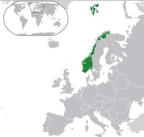 Mapa de noruego