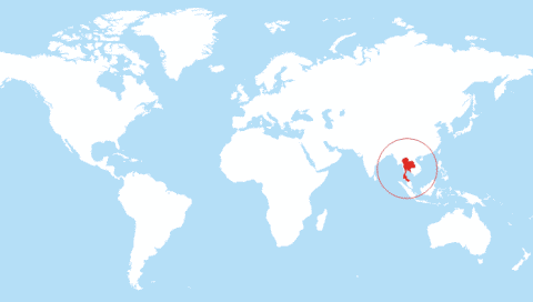 Mapa de tailandés