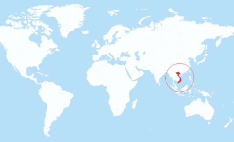 Mapa de vietnamita